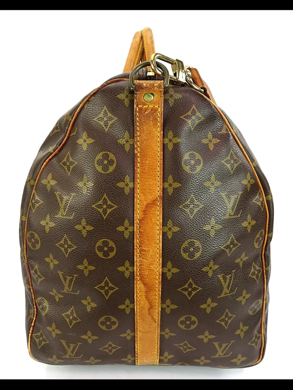Louis Vuitton Brown Monogram Keepall Weekend Bag